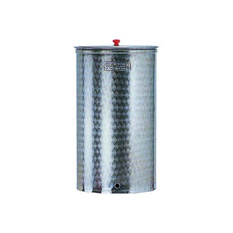 Cordivari botte fusto in acciaio inox serbatoio per alimenti vino olio 51,5 cm 150 lt made in Italy senza rubinetto e tappo