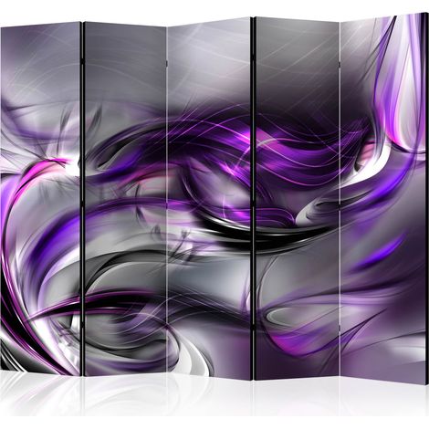 Paravento - Purple Swirls II [Room Dividers] - 225x172 (1/4)