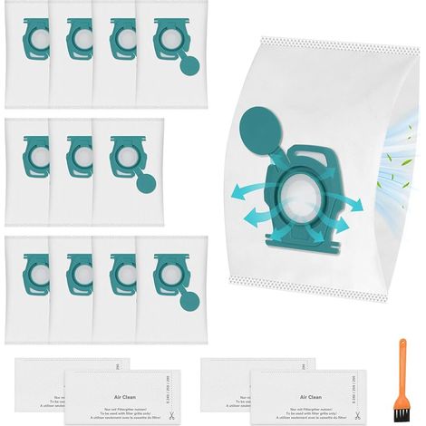 Lot de 12 Sac à Poussière TU pour Miele Pure TU Sacs Aspirateur (1/5)