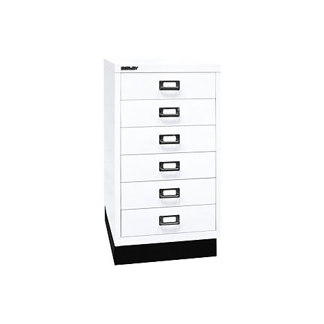 Serie 39 MultiDrawer™ con zócalo DIN A3 6 cajones blanco
