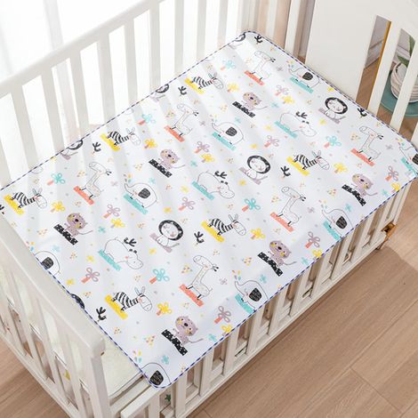 Waterproof Mattress Protector for Baby Bed Mattress Protector 100 x 70 cm Absorbent Waterproof Pad Washable Mattress Pad for Sweat Liquid – Cotton Suface and Waterproof Revenent (100 x 70 cm) (1/4)
