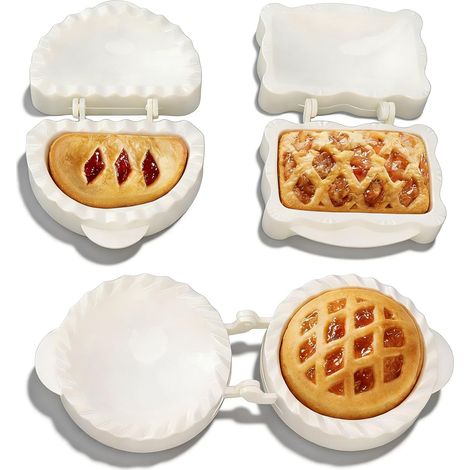 Mini Handtaartvormen, 3-delige Deegpers Pocket Pie-vormen Empanda Press Dumpling Maker Deegpers Pie Maker Voor Dumpling Ravioli Pie (1/5)