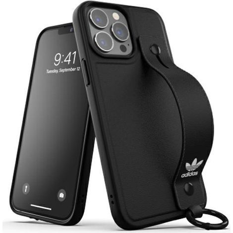 Custodia con cinturino da polso Adidas OR per iPhone 13 Pro Max 6.7 nero/nero 47139 (1/5)