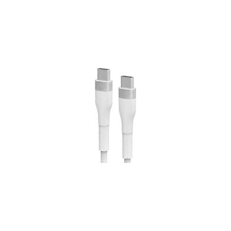 USB-C-zu-USB-C-Schnellladekabel 20 V 5 A 100 W, kompatibel mit Smartphones, Tablets und Laptops (weiß). – Crezuo (1/5)