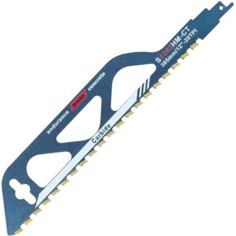 Lame de scie sabre,pierre de scie sabre,en carbure de tungstène,acier métallique,bois, pour béton cellulaire,brique, plaques de ciment et béton, longueur 305 mm
