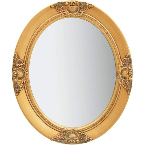 Espejo de pared estilo barroco dorado 50x60 cm vidaXL