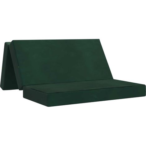 Sofá Cama Plegable 140 x 67 x 45 cm Verde oscuro vidaXL (1/5)