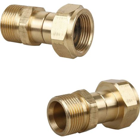 Raccord rapide rotatif pour tuyau haute pression 3000 PSI, connecteur métrique M22 14 mm (1/5)