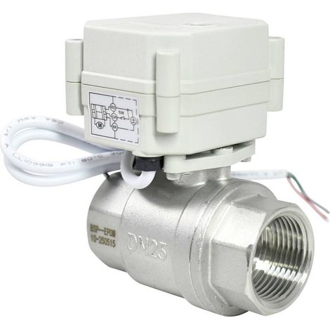 TRU COMPONENTS TC-A20-T25-S2-C/9-24VDC Vanne à boisseau sphérique bistable 0 à 10 bar (1/4)