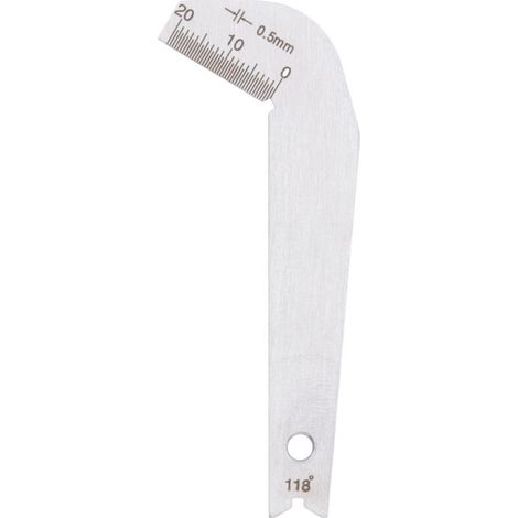 Schärflehre für Edelstahlbohrer, 0,5 mm Präzision, 118°-Winkel-Schärfwerkzeug - Crezuo (1/4)