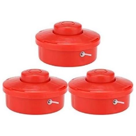 Ensemble de 3 têtes de coupe universelles, têtes de rechange pour tondeuse à gazon, ensemble de cordons de coupe-brosse, accessoires pour outils électriques de coupe-brosse pour jardin, pelouse, patio (1/5)