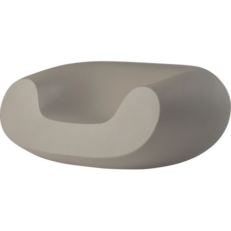Chubby Grigio tortora originale slide di design per giardino esterno interno colorata moderna polietilene made in Italy sedia seduta poltrona (1/3)