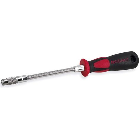 Tournevis flexible avec porte-embout hexagonal 1/4" DOGHER 343-002