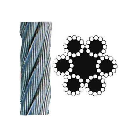 Fune tipo 'commerciale' uso interno - Specifiche: mm 5 x rt. 25 mt - 72 fili