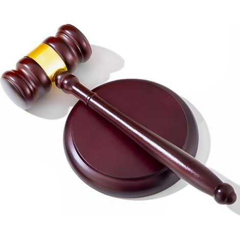 Ensemble de maillet et de bloc sonore, marteau adapté à l'avocat, au juge, au commissaire-priseur, au président du club (1/4)