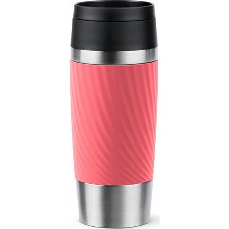 Tazza termica Tefal da 0,36 L, rosa con rivestimento antiscivolo, 1 pz. (1/5)