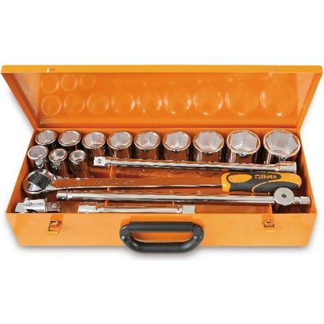 Clé à douille et jeu d'accessoires 3/4 beta 928as/c12 - 17