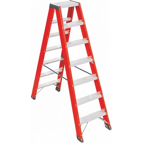 Scaletta isolante 10 gradini - Altezza massima di lavoro 3.82m - SCAV015/10
