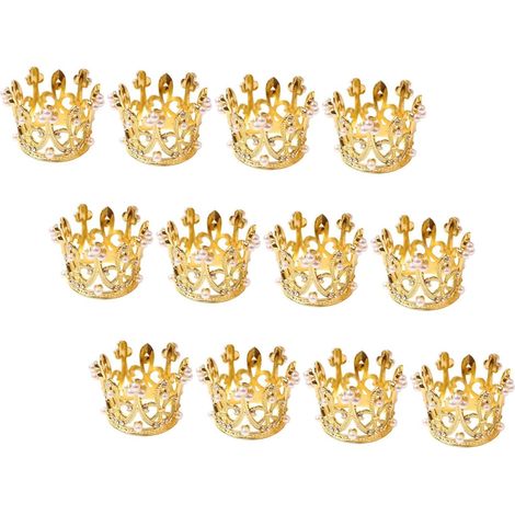 Serviettenringe und Valentinstagspartys 12 Stück in Kronenform aus Zinklegierung Tragbar und Elegante Tischdekoration für Formelle Anlässe (1/5)