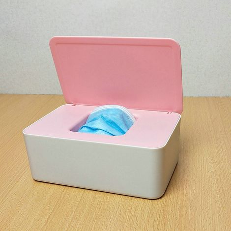 Aufbewahrungsbox für Taschentücher, staubdichter Feuchttuchhalter mit Deckel, für Zuhause, Büro und Auto.