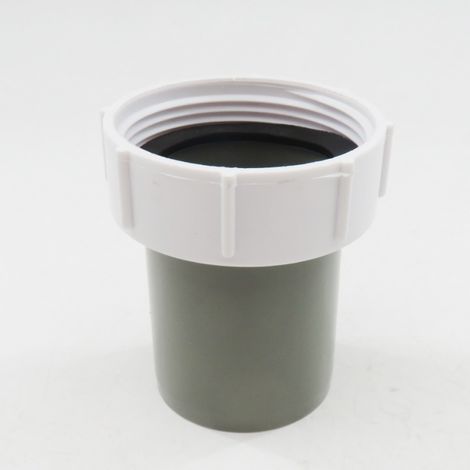Remplacement du tuyau d'évier par un raccord fileté rigide en plastique  adaptateur fileté réducteur pour tuyau d'évacuation d'évier de cuisine en PVC.