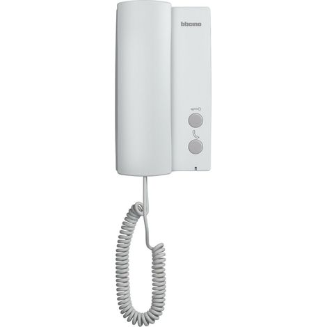 Citofono BTicino 330451 con Cornetta Supplementare Grigio 2 Pulsanti Led