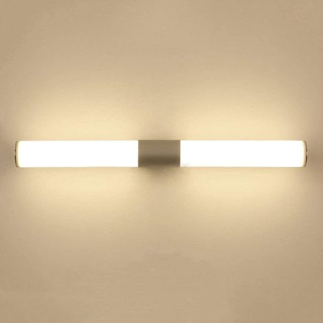LED-Wandleuchte für Spiegel, Frontbeleuchtung, Projektor-Wandleuchte für Badezimmer, Badezimmer, Spiegelbeleuchtung, Schminktischbeleuchtung, Kommode, Stützbeleuchtung, warmes Licht – 12 W/25 cm