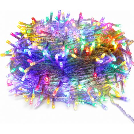 Guirlande Lumineuse LED Multicolore, 200 LED, 24 V, Étanche pour Décoration de Noël Extérieure (1/5)