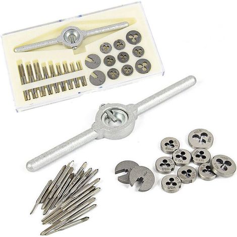 Satz mit 30 Miniatur-HSS-G-Gewindebohrern (metrisch) für den Modellbau (1/5)