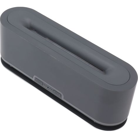 200-ml-Flammennebel-Diffusor für Zuhause, Schlafzimmer, Büro – Farbiges Licht, echte Flamme, Aromadiffusor, 100–240 V, Aschschwarz, EU (1/5)
