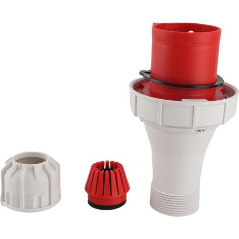 Prise Industrielle CEE Connecteur D'aviation IP67 étanche 5 Broches 63A 220-415V Rouge pour Prise Extérieure et Industrielle (1/5)