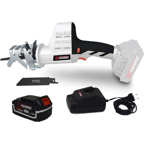 Scie a Ebrancher Portative 20V - Coupe BOIS et METAL -2700 T-min - Xperformer XPCBR20LI - Batterie 4Ah et chargeur