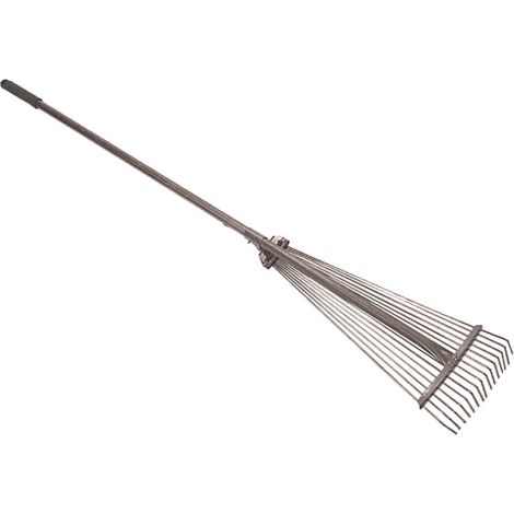 SCOPA DA GIARDINO REGOLABILE CON MANICO (1/4)