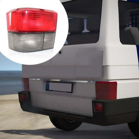 Paire de feux arrière rouges/fumés, coque de clignotant droit et gauche, couvercle de feu arrière de remplacement pour VW TRANSPORTER T4 CARAVELLE 90-03 (1/4)