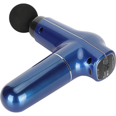 Stimulateur Musculaire Portable Mini, Appareil de Massage Relaxant avec 3 Vitesses (Finition Métallique Bleu Vernis UV)