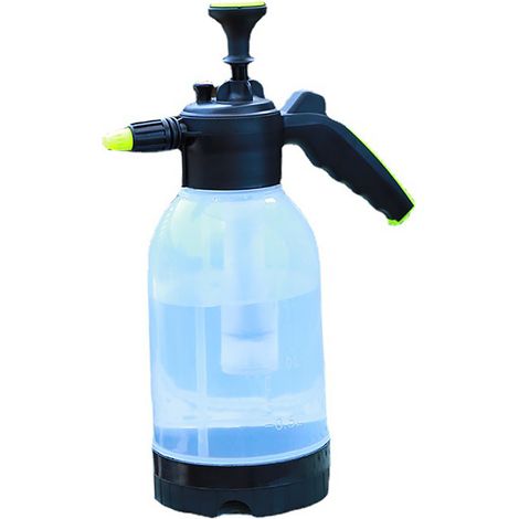 Pulverizador manual portátil transparente de 2 litros con tubo pulverizador para jardín y plantas. (1/5)