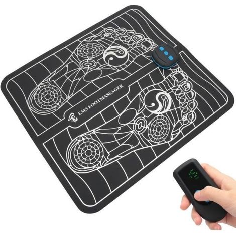 Masseur de pied électrique, machine de stimulateur musculaire de circulation de pied de tapis de masseur de pied USB EMS pour (1/4)