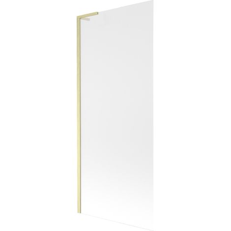 Mexen Next L Duschwand 1-flügelig 80 x 150 cm, matt, gebürstetes Gold - 895-080-000-03-30-55 (1/5)