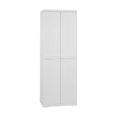 MOBILETTO IN POLIPROPILENE PORTASCOPE RATTAN H.178- L cm. 65 x P cm. 45 Wengé- TRIOP- pezzi 1