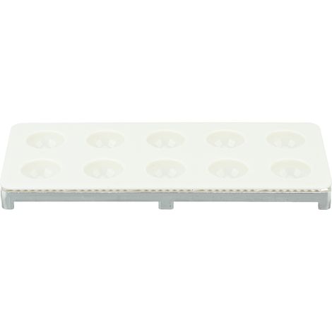 Robuste Raviolipresse aus ABS-Eisen, 10 Formen für hausgemachte Ravioli, silberfarben (1/5)