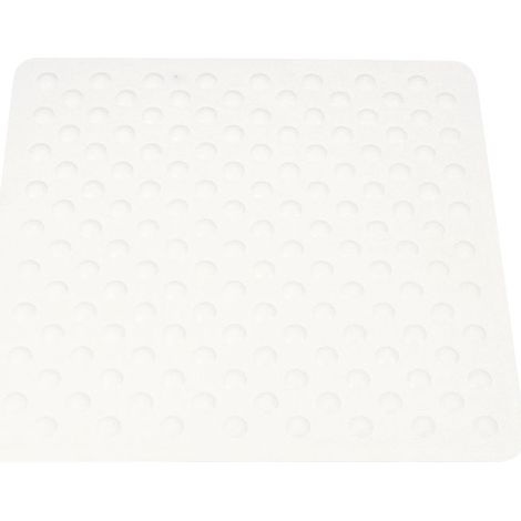Vitility Antirutsch Duschmatte, Badematte für Badezimmer, Matte mit Saugnäpfen, quadratische Gummimatte 54x54 cm, Sicherheitsmatte, weiß für Badewanne und Dusche (1/5)
