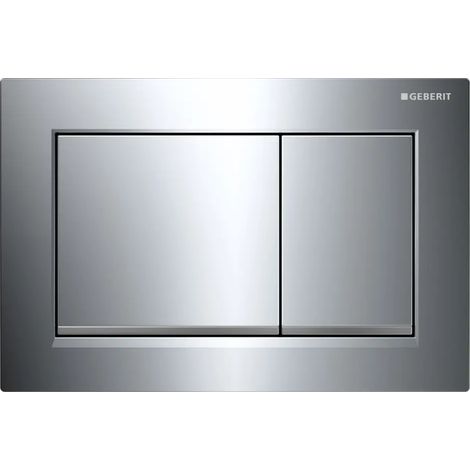Placca di Comando 2 Tasti Omega 20 Geberit Cromo Luc Bordoinf Cromo Sati (1/4)