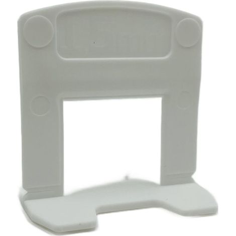 Clips de montaje para sistema de nivelación de baldosas Atlas Tools de 1,5 mm, 400 unidades (1/5)
