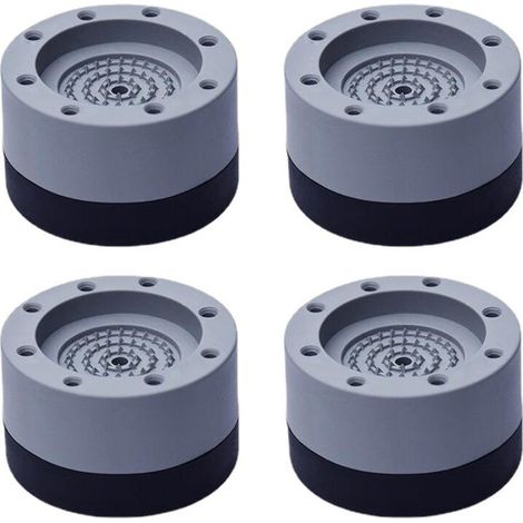 4 Pièces Patins Anti Vibration. Pieds en Caoutchouc pour Machine à Laver Coussinets Pied de Machine à Laver Tampon Anti-vibration. pour machine à laver et sèche-linge (augmentation de la haut (1/5)