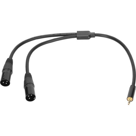 Câble audio Y JORINDO Dual XLR Mâle vers Jack 3.5mm 1/8in Mâle pour micro, fiche de connexion stéréo (1/5)