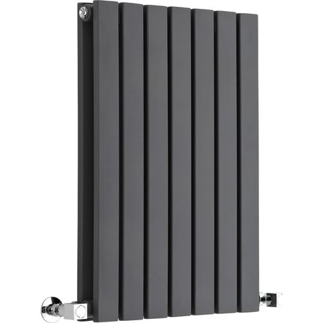Milano Capri Anthracite Horizontal Double Flat Panel Radiator - 635mm x 413mm (1/5)