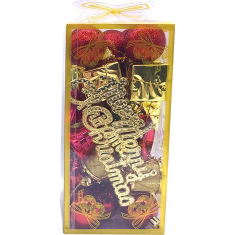 Boule De Noël - Décoration Arbre De Noël - Ornement Festif Pour Intérieur Et Extérieur - Lot De 12 Pièces (1/5)