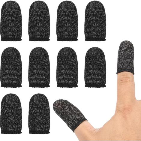 12er dunkle Daumen-Fingerhüllen Controller, Mobile-Gaming-Zubehör, Bildschirmschutz, staubabweisend Zocken (1/4)