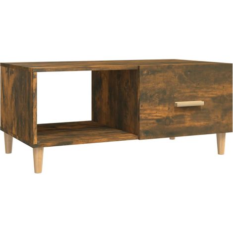 Couchtisch Räuchereiche 89,5x50x40 cm Holzwerkstoff vidaXL