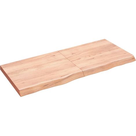 Étagère murale,Étagère de Rangement pour Bureau,Salon marron clair 140x60x6cm bois chêne massif traité - DH32886 (1/5)
